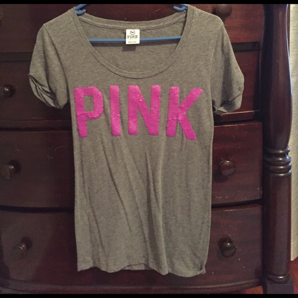 Pink sequined shirt