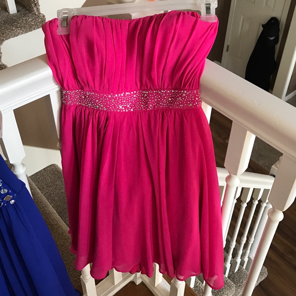 Pink sparkly dress