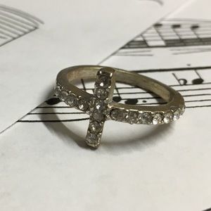 2 for $10 Jeweled Cross Ring