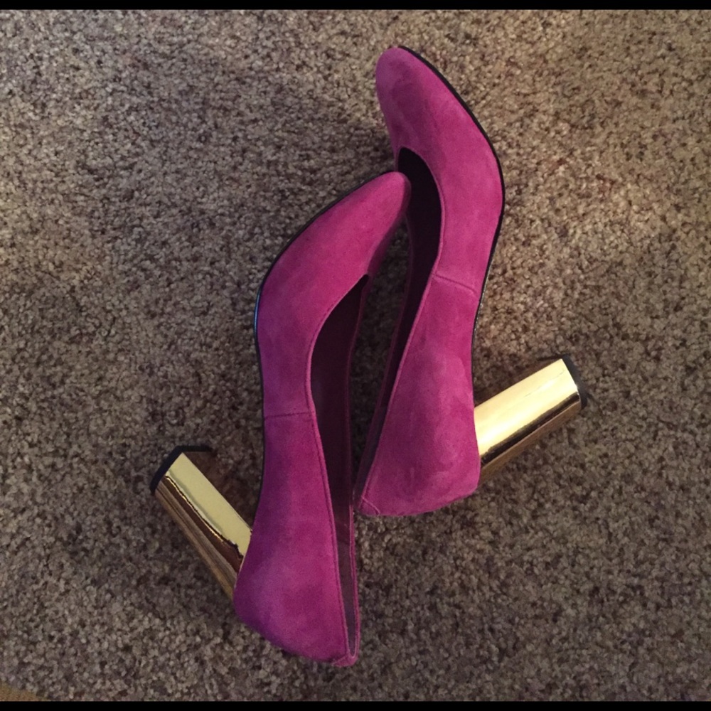 Dolce Vita pink and gold heels