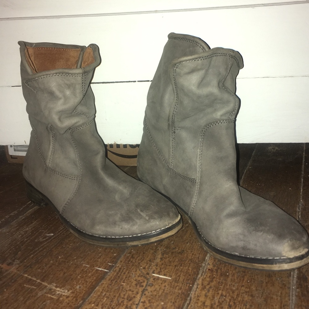 Michael Shannon grey booties