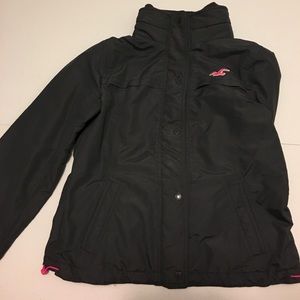 Gray Hollister fleece-lined jacket