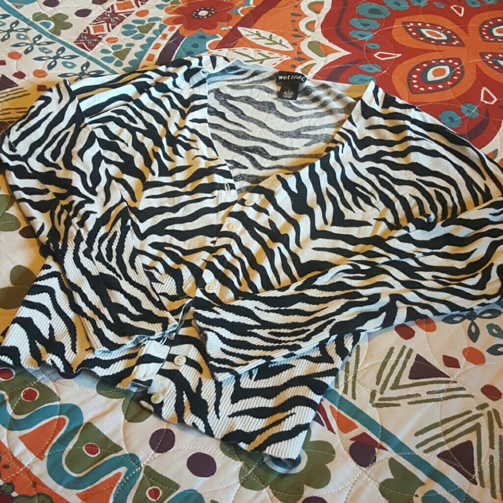 Zebra cardigan