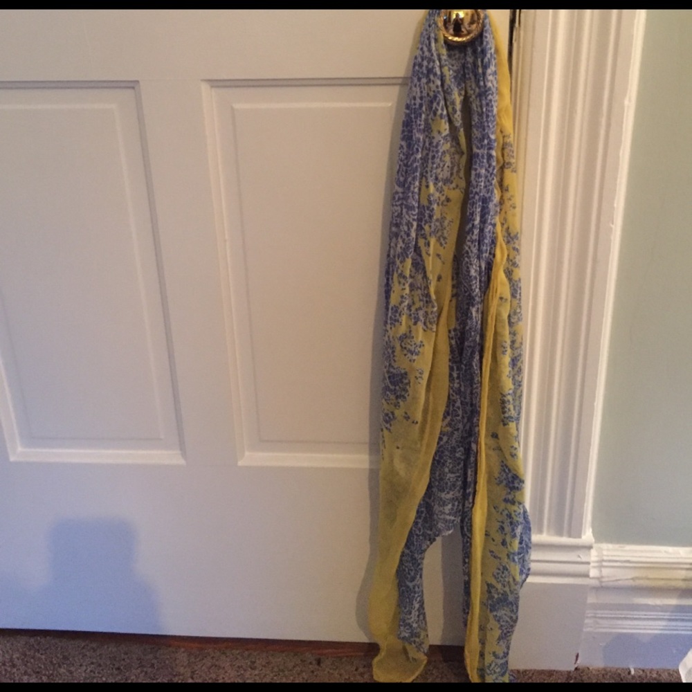Yellow + Blue scarf