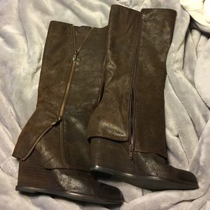 Fergie leather boots