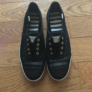 Kate spade black mesh sneakers size 6.5
