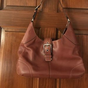 Brown coach hobo bag