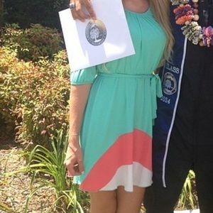 Color block Comfortable Dress