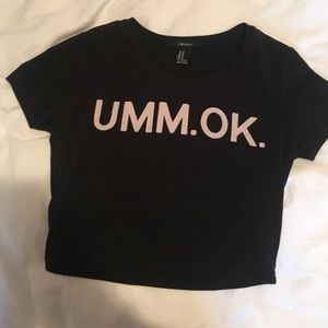 black crop top
