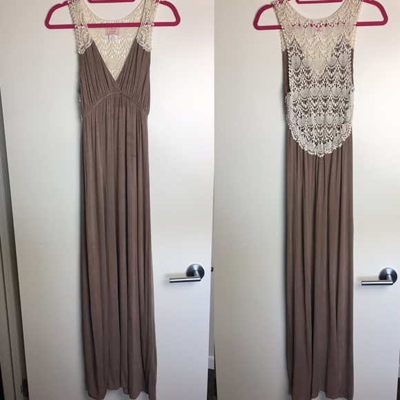 ✨Crochet Maxi TAN Love...Ady Damask - Picture 1 of 8