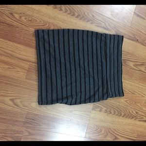 Striped pencil skirt