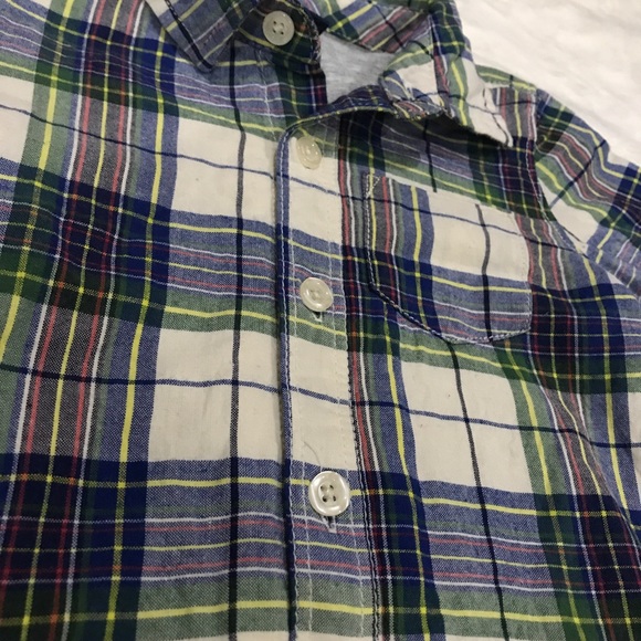 Baby Gap Jersey Lined plaid One-piece/ bodysuit - Picture 8 of 8