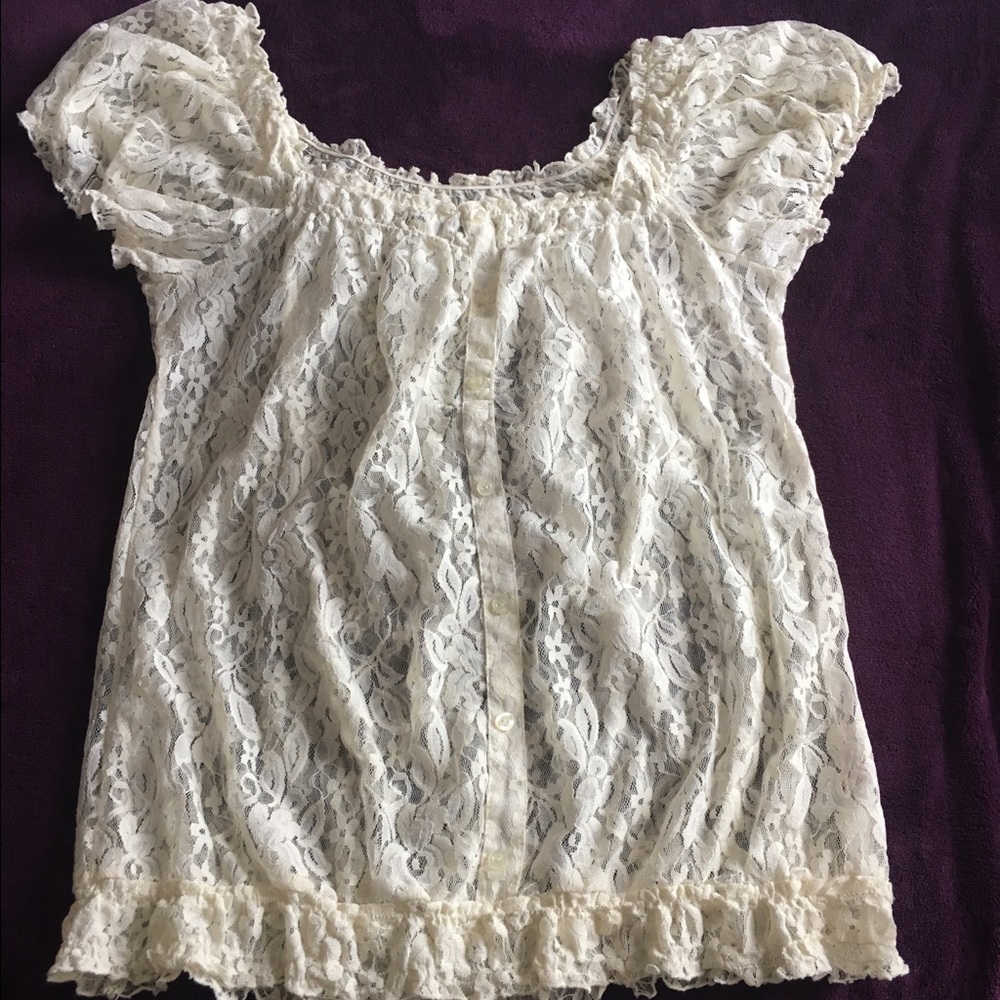 Beautiful eloquent lace blouse