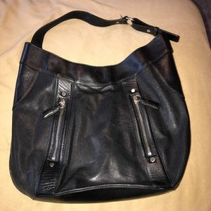 Cole Haag Hobo Black leather Handbag