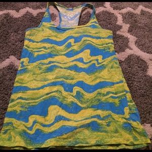 Ribbed tie-dye tank