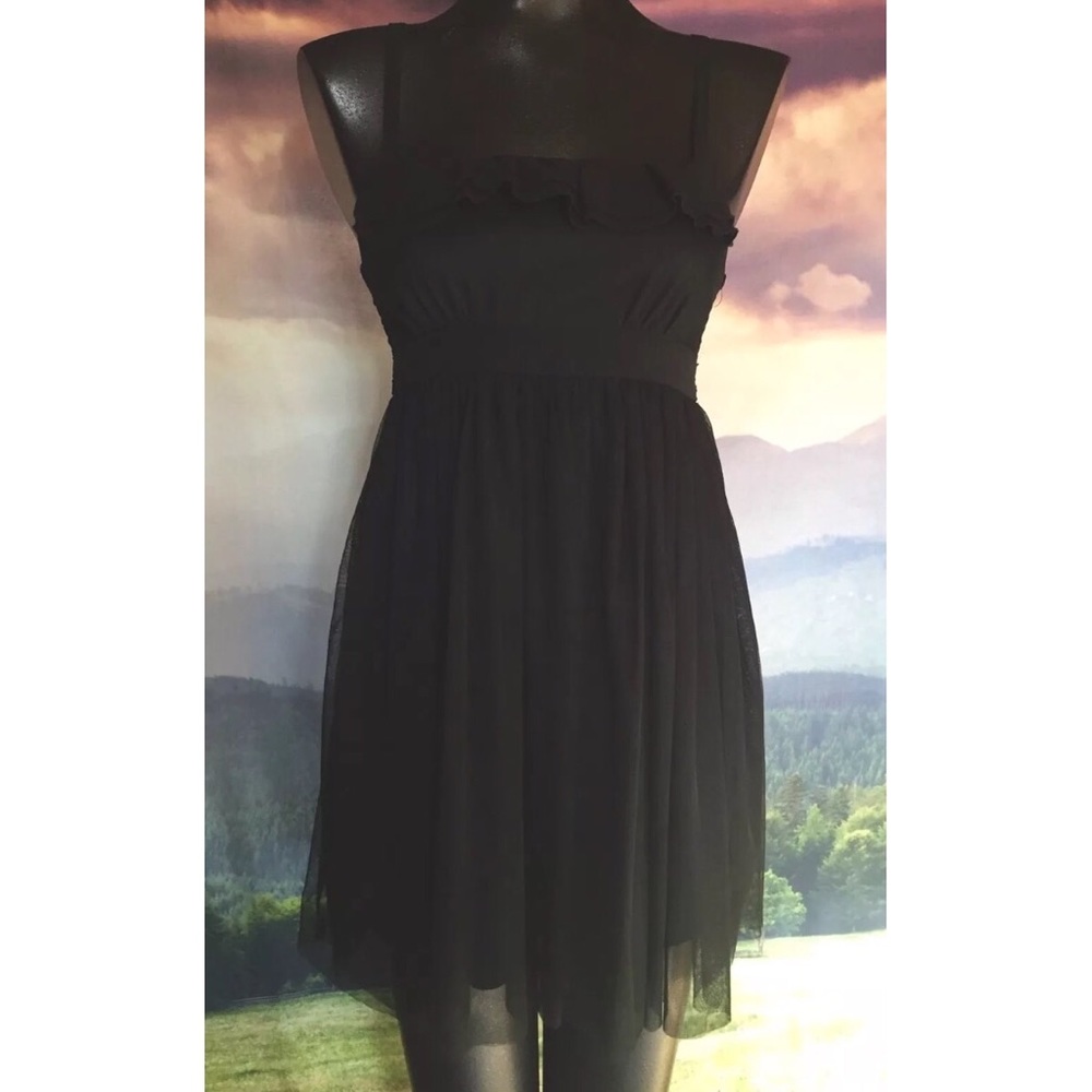 Xhilaration black tulle dress