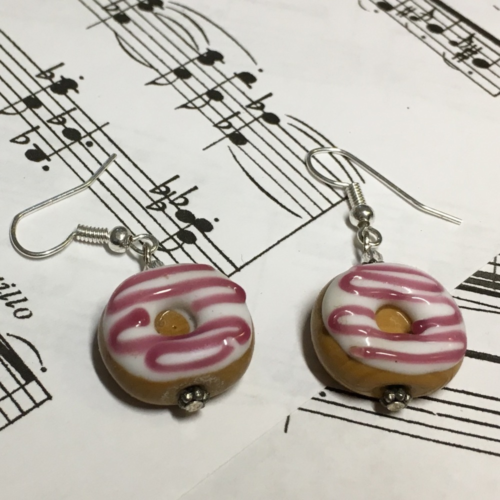 Doughnut Glass Earrings