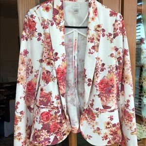 Beautiful spring floral blazer