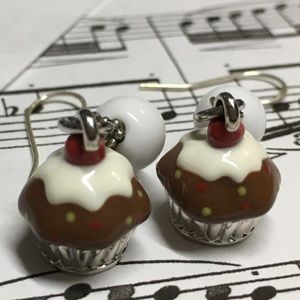 2 for $20 Cupcake Glass Earrings