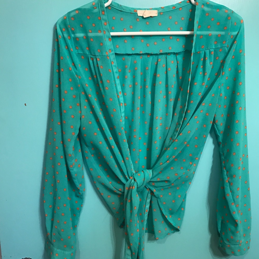 Polka dot cover-up