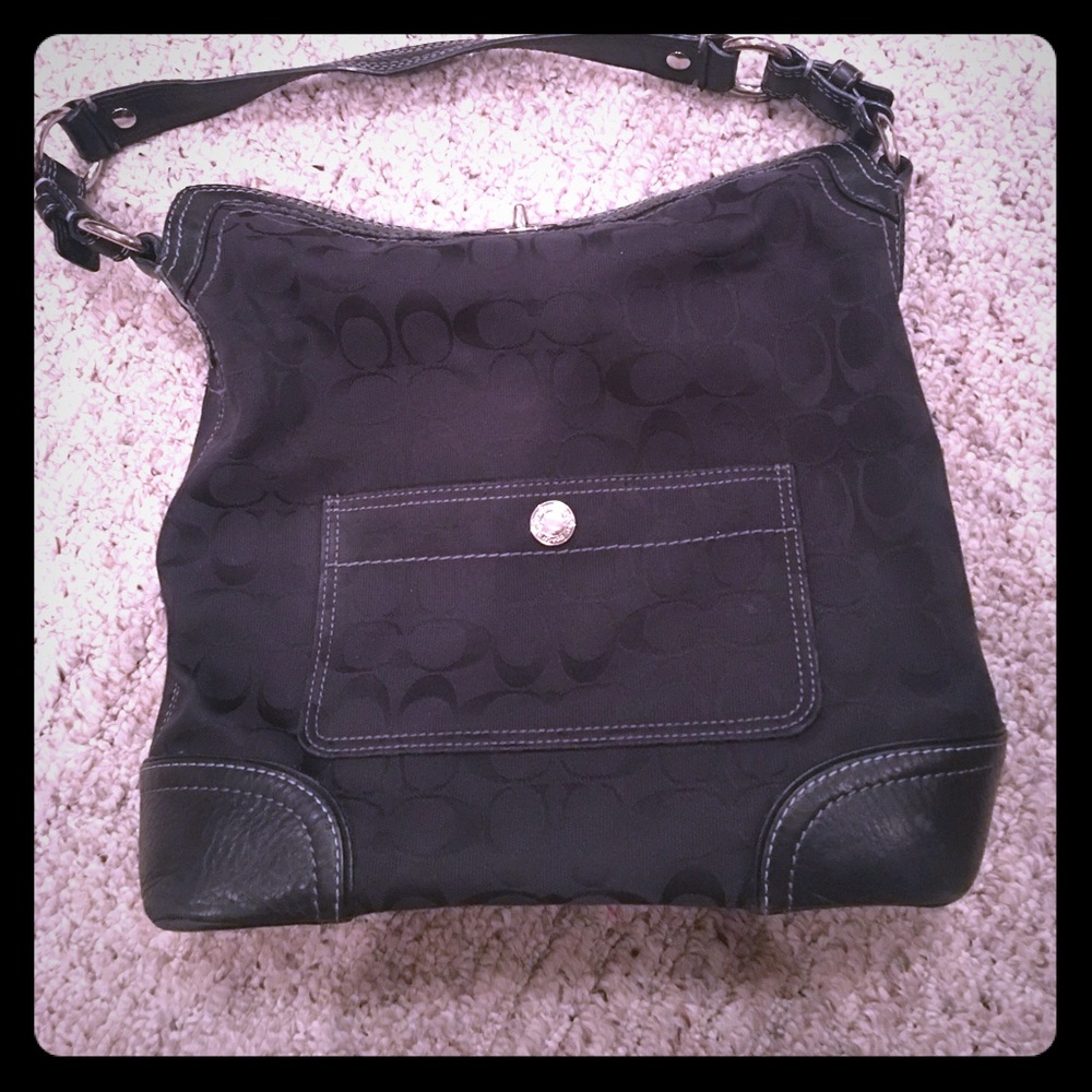 Black coach purse
