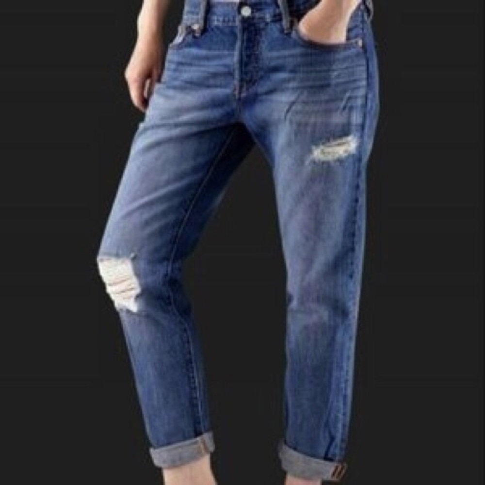 501 CT Levi's Button Fly Boyfriend Fit