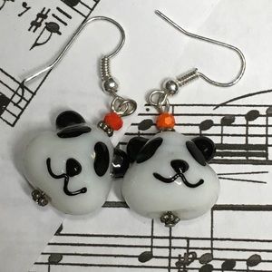 2 for $20 Panda Glass Earrings