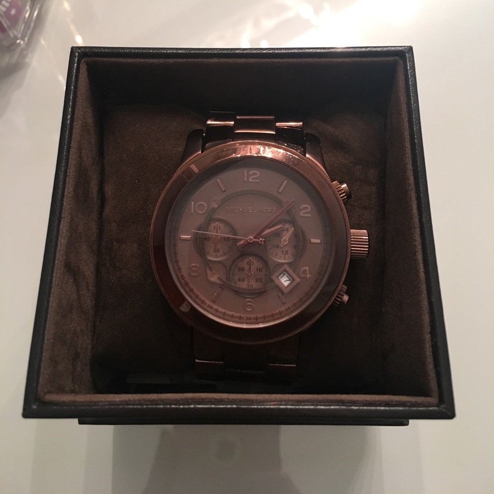 Chocolate runway Michael Kors watch