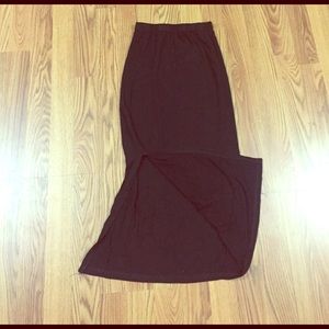Black maxi skirt