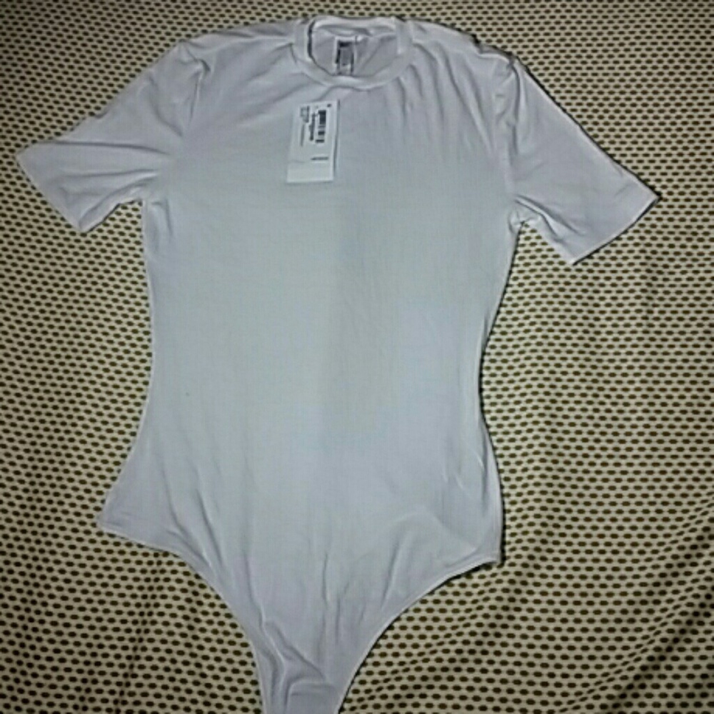 American Apparel 2X2 t-shirt thong bodysuit