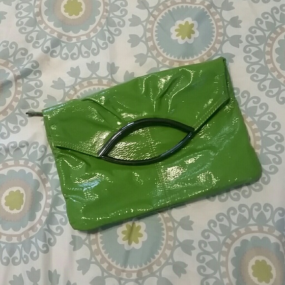 HOBO Handbags - Hobo International Green Fold-over Clutch Purse