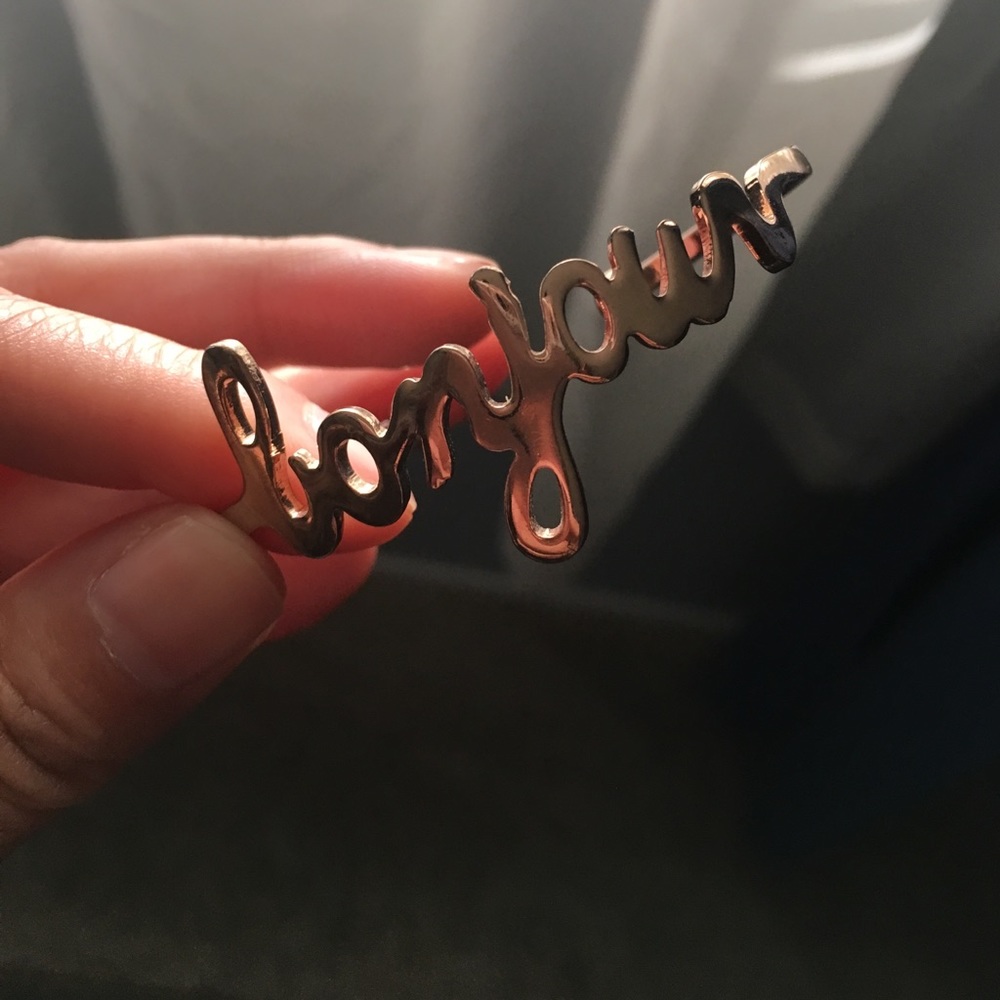 Anthropologie Bonjour cuff