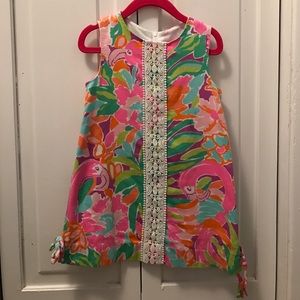 Lilly Pulitzer flamingo crochet dress
