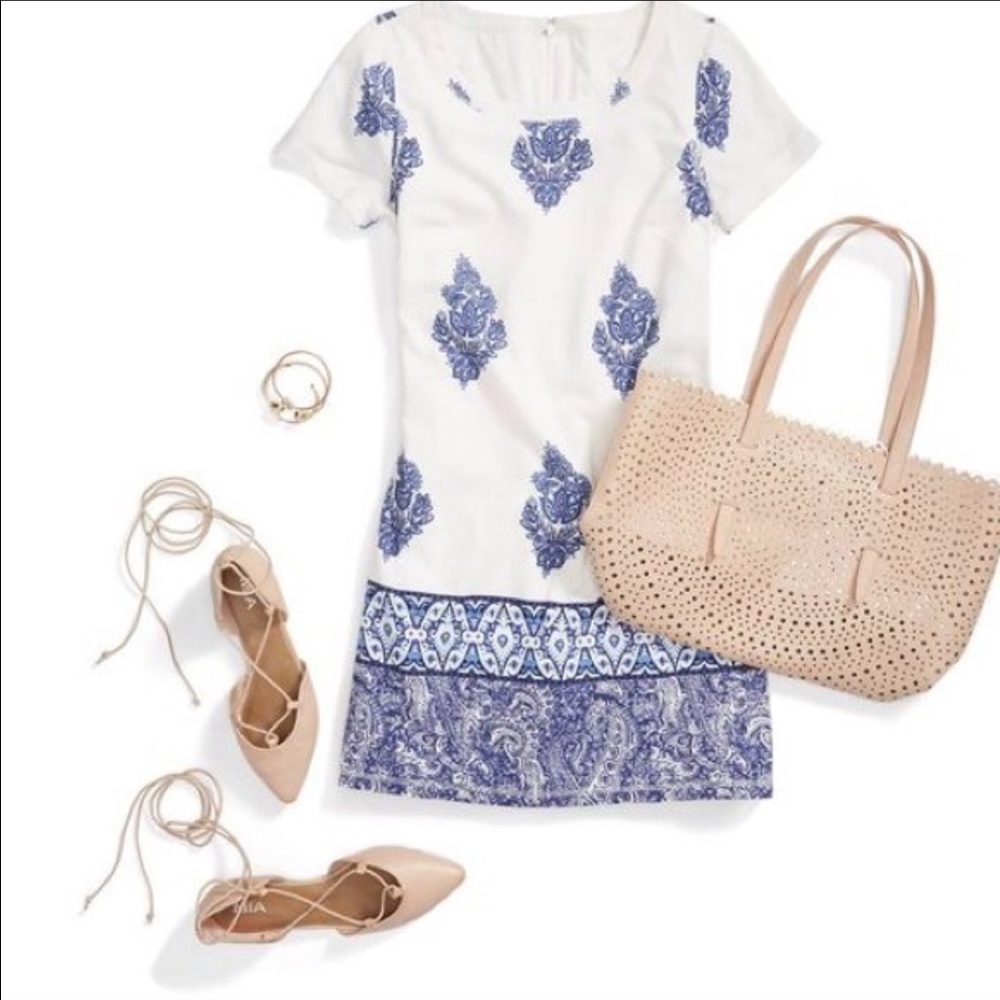 Nude Lace Up Ballerina Flats - Picture 3 of 3