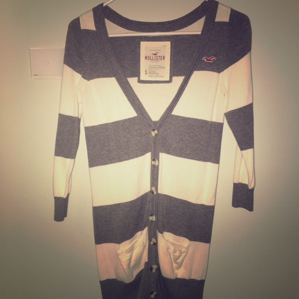 Striped Hollister Cartigan