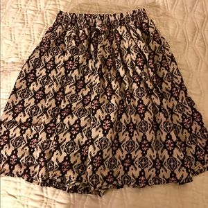 Tribal print skirt