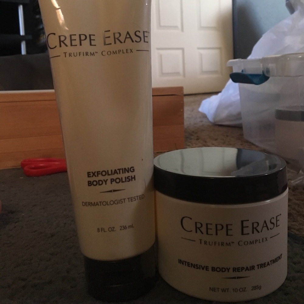 Crepe erase exfoliating body polish