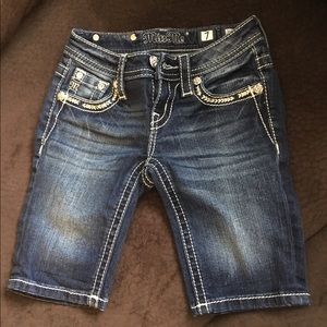 Girls size 7 Miss Me Bermudas