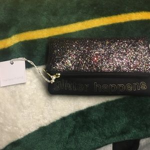 NWT glitter happens purse handheld bag