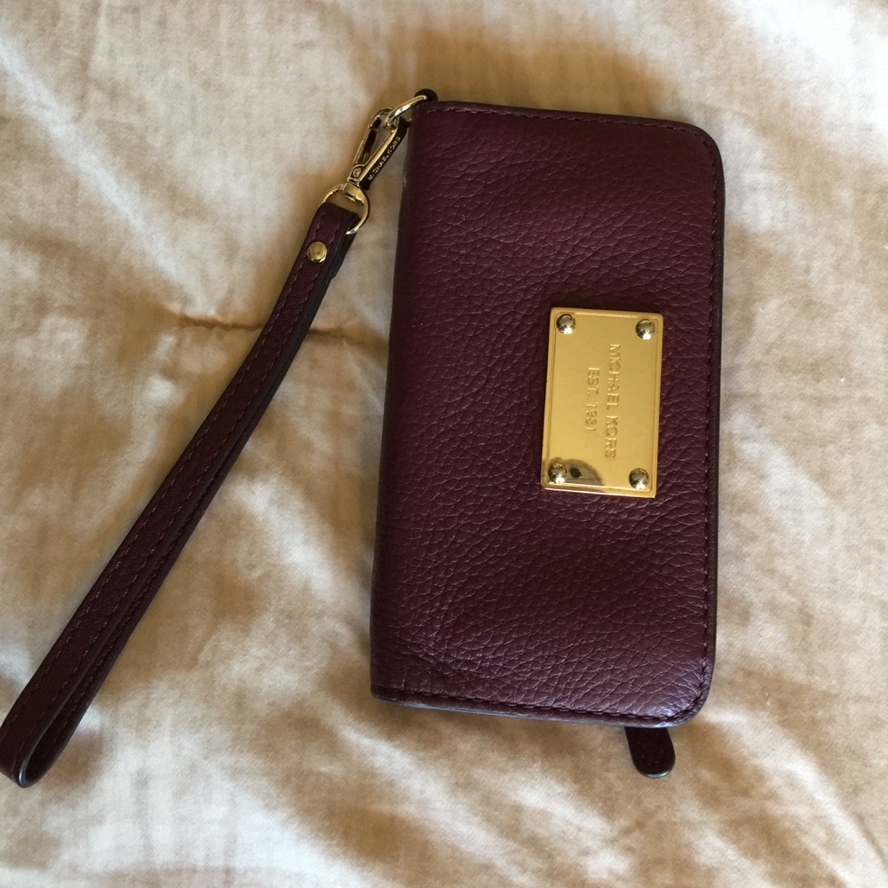 Michael Kors Burgundy Leather Wallet