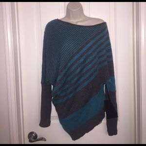 Angora blend slouchy sweater, can be off shoulder