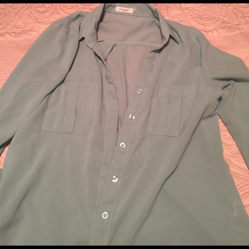 Blu Pepper button up blouse
