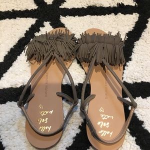 Brand new Banana suede sandals size 6
