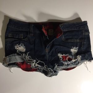 Denim shorts