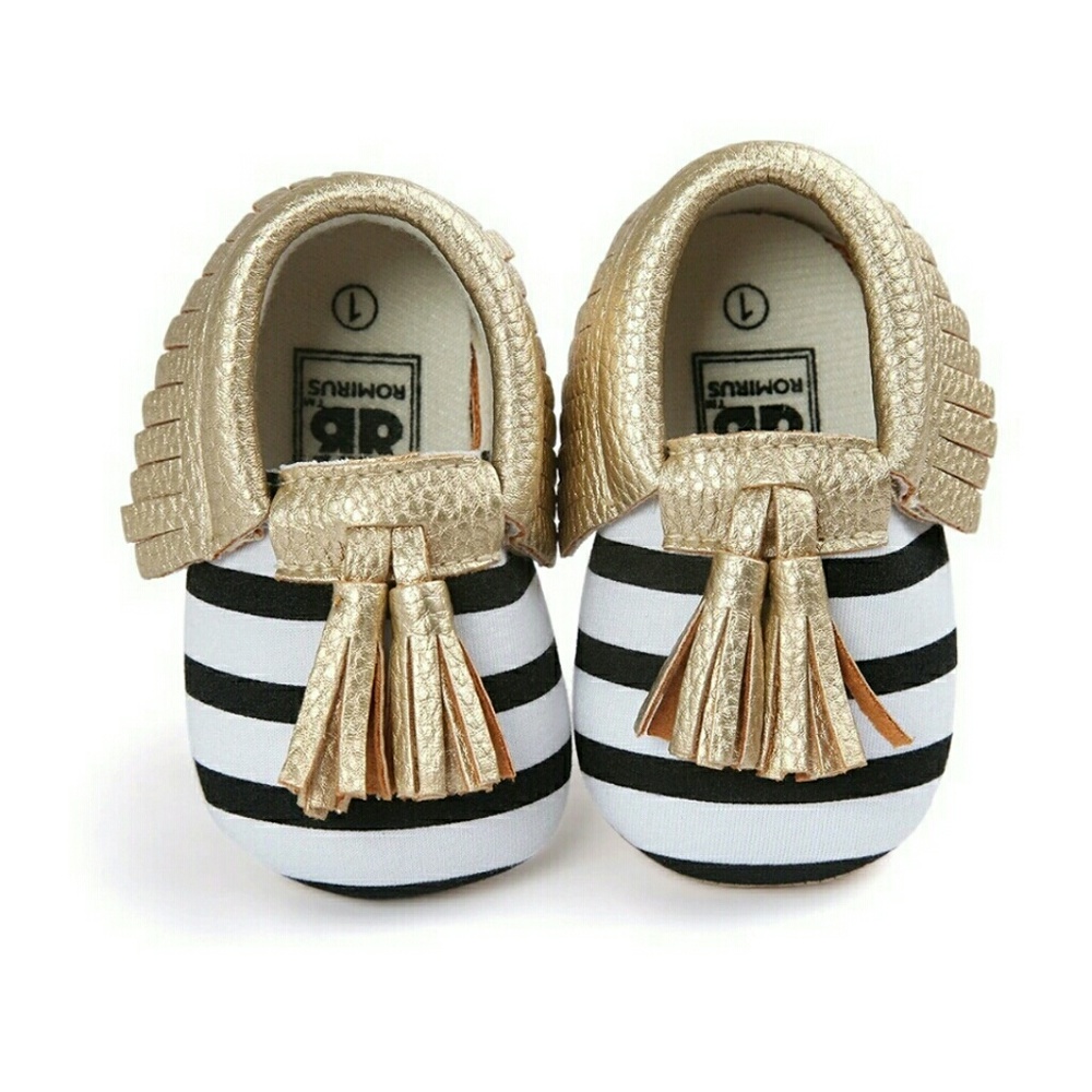 Leather baby moccasins