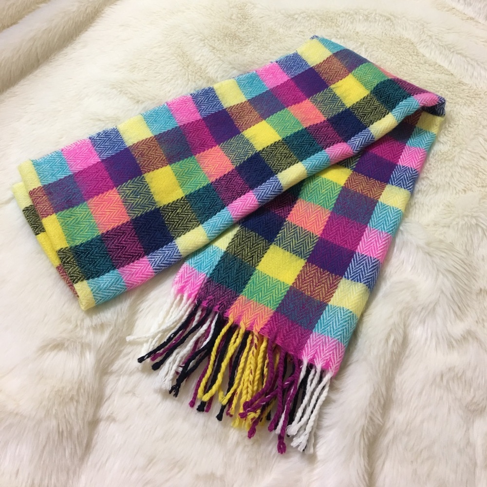 Colorful Plaid Scarf