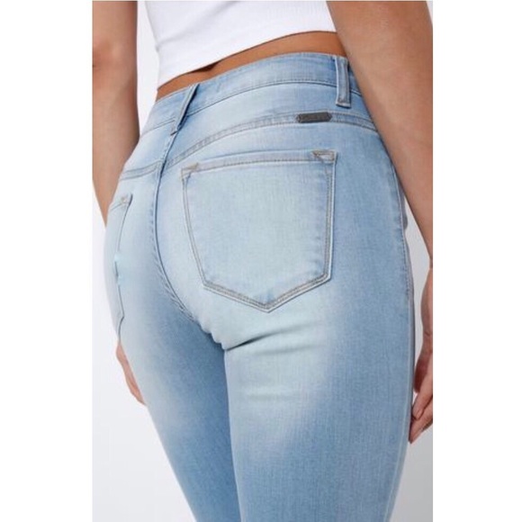 LAST || LONDON faded light blue skinny jeans - Picture 3 of 8