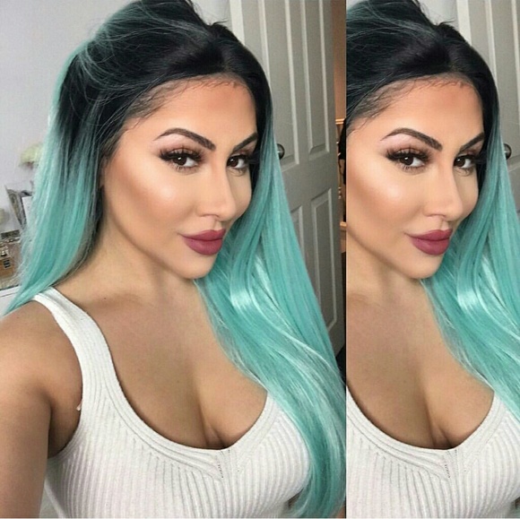 Ombre Green Beauty Lacefront Wig 22-26 inches!!