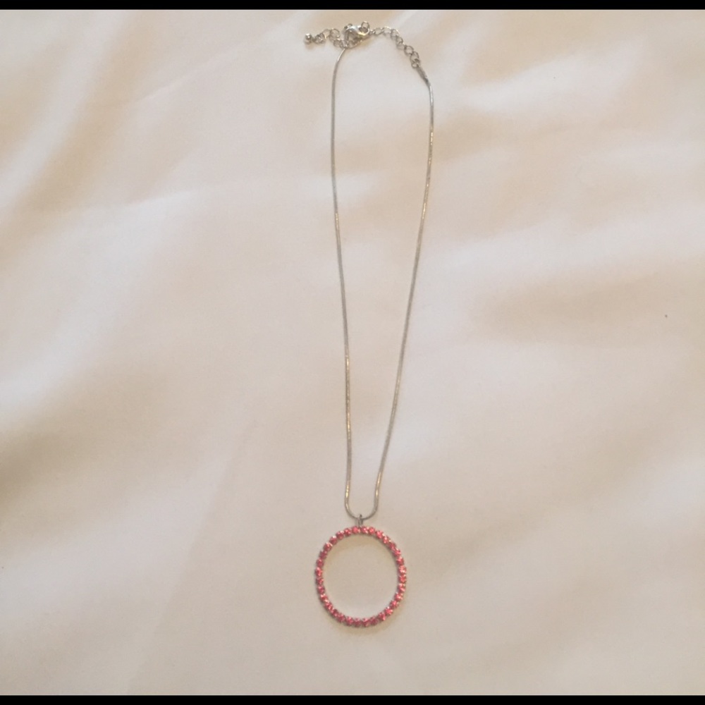 Pink Circle Necklace 🎀