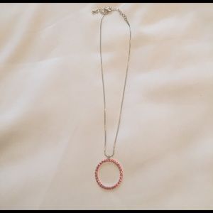 Pink Circle Necklace 🎀